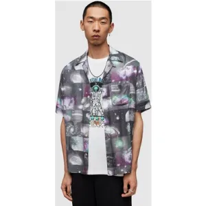 AllSaints Out There Ss Shirt Jet Black