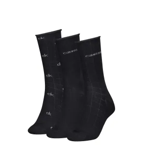 Calvin Klein Sokken CK WOMEN SOCK 3P GIFTBOX GRID AOP (Set van 3)
