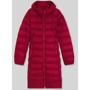 HUGO Regular fit gewatteerde lange jas met capuchon