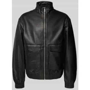 Selected Homme Regular fit leren jack van echt lamsleer, model ‘JOSEF’