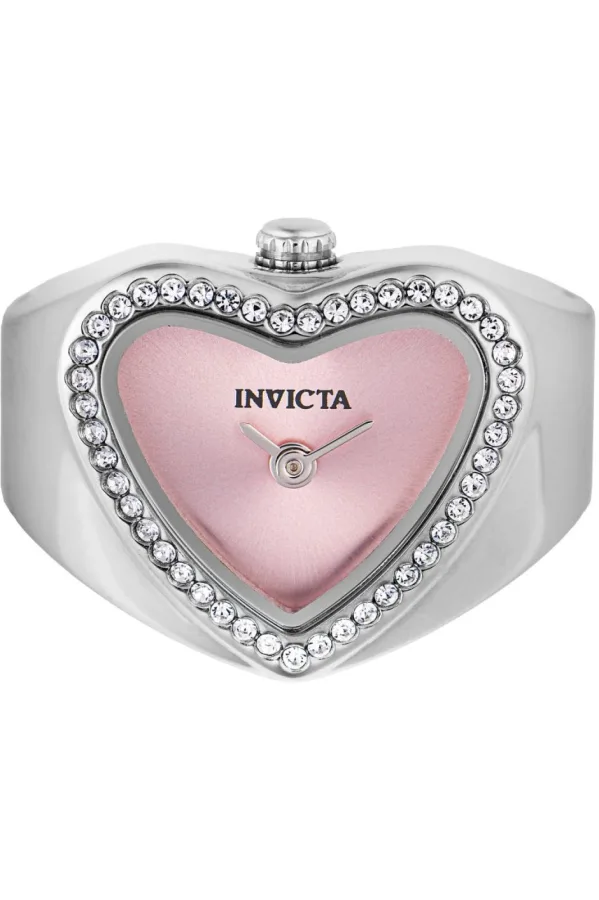 Invicta Mini 49571 Dames Horloge – Quartz Uurwerk – Roestvrij Staal met roze Wijzerplaat – 18mm