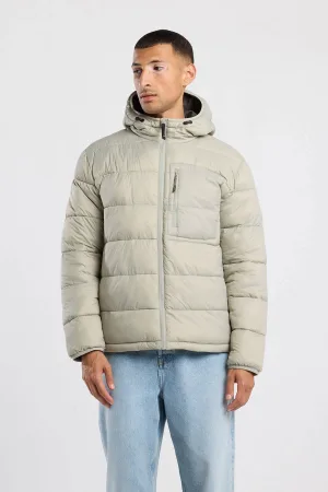 America Today gewatteerde jas lichtgroen