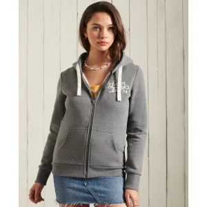 Dameshoodie met rits Superdry Collegiate