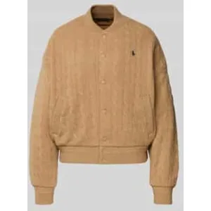 Polo Ralph Lauren Regular fit bomberjack met kasjmier in gebreide look