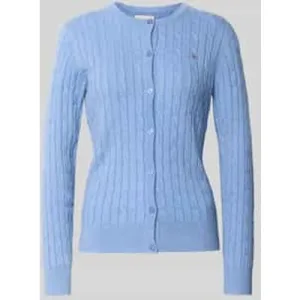 Gant Cardigan met kabelpatroon en logostitching
