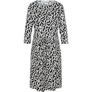 Jersey jurk 3/4-mouwen Van Peter Hahn zwart