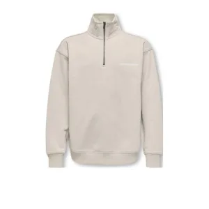 ONLY & SONS JUNIOR sweater met backprint beige