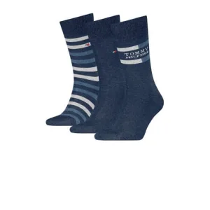 Tommy Hilfiger giftbox sokken – set van 3 blauw