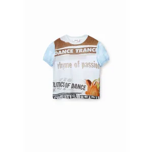 Dames-T-shirt met structuur Desigual