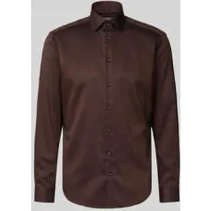 Christian Berg Men Regular fit zakelijk overhemd van puur katoen met kentkraag