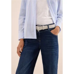 Cecil Dames Riem met fluweeloptiek in Beige