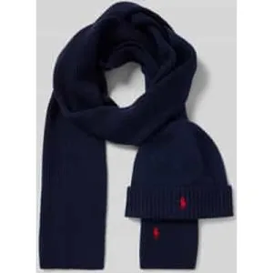 Polo Ralph Lauren Sjaal en muts van wol in een set