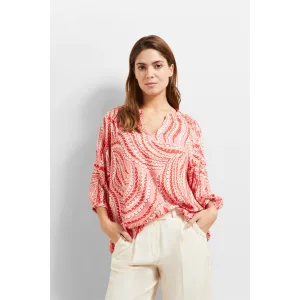 Bugatti Blouse met lange mouwen met paisleyprint