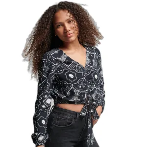 T-shirt met stropdas voor dames Superdry Vintage