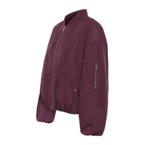 Kaffe bomberjack donkerrood