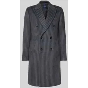 Christian Berg Men Regular fit lange jas met lamswol en viscose