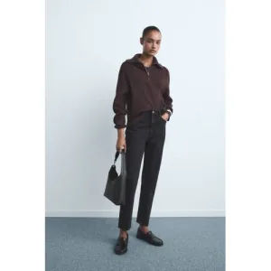 Mango mom jeans black denim