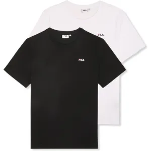 FILA Brod Tee  Double Pack Brightwhite-blackbeauty