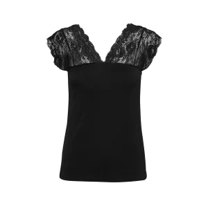 T-shirt met kant voor dames CULTURE Poppy