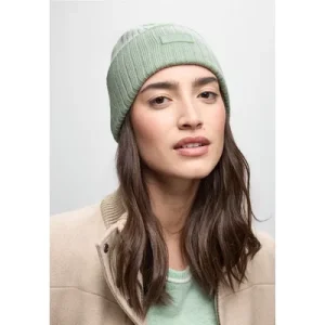 Street One Dames Ribgebreide muts in Groen