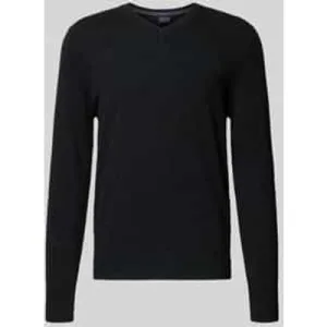 Christian Berg Men Gebreide pullover van een mix van wol en kasjmier met V-hals