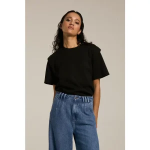 Homage to Denim H-cw25m05 top with shoulder detail
