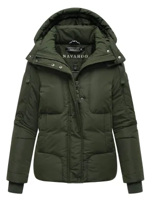 Navahoo dames gewatteerde jas Zauberlicht met fleecevoering & capuchon