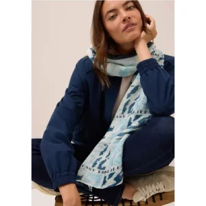 Cecil Dames Sjaal met plooien in Blauw