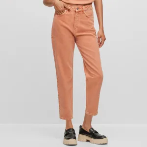 Dames Hugo 938 Regular-Fit Jeans in Oranje