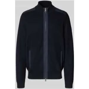 Bugatti Gebreid vest met opstaande kraag