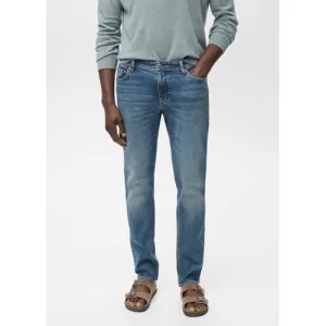 Mango Man slim fit jeans blauw