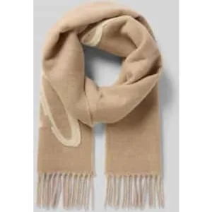 Boss Orange Sjaal van wolmix met franjes, model ‘CECY’