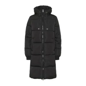 Kaffe gewatteerde jas zwart