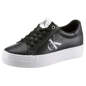 Calvin Klein Plateausneakers VULC FLATFORM LACEUP LOW LTH zachte schachtvering, vrijetijdsschoen, lage schoen, veterschoen