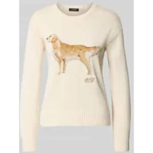 Lauren Ralph Lauren Gebreide pullover met labeldetail, model ‘RIEDNEE’
