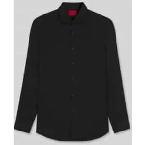 HUGO Slim fit vrijetijdsoverhemd met jacquardmotief, model ‘KENNO’