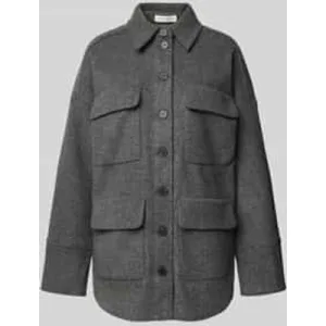 Christian Berg Woman Jack met overhemdkraag en klepzakken