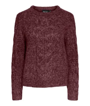 pieces Gebreide trui PCNINA LS O-NECK KNIT NOOS BC