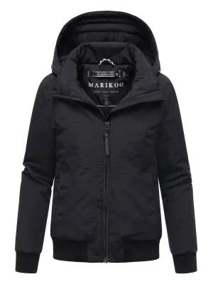 Marikoo dames winterjas Mooni 16 in bomberstijl met capuchon