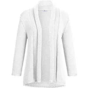 Cardigan 100% katoen Van Peter Hahn wit