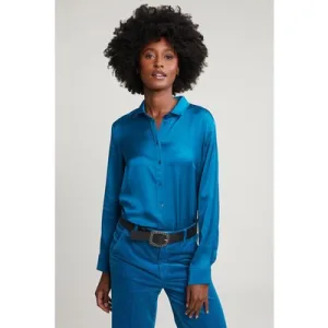 River Woods Petrol Classic Blouse