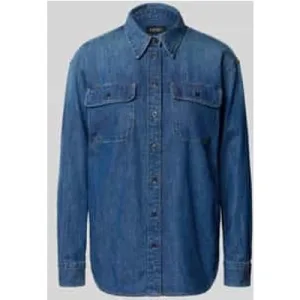 Lauren Ralph Lauren Regular fit jeansblouse met borstzakken