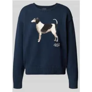 Lauren Ralph Lauren Gebreide pullover met labeldetail, model ‘RIEDNEE’