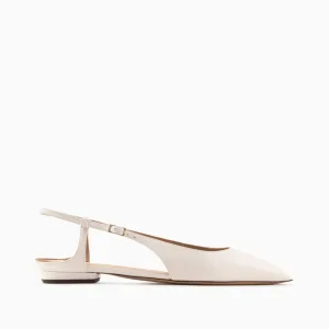 Emporio Armani Slingback Ballerinas in Off-White voor dames