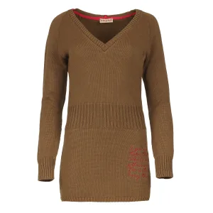 Gebreide tuniek met geribde taille