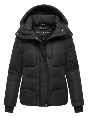 Navahoo dames gewatteerde jas Zauberlicht met fleecevoering & capuchon