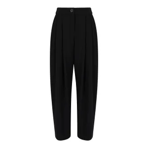 Armani Exchange Dames/Dames geplooide broek (Zwart)