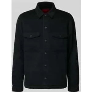 HUGO Loose fit overhemdjack met platte kraag, model ‘ENALU’