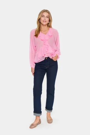 Blouse met lange mouwen Loose fit Begonia Pink pink
