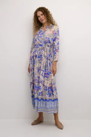 Jurk CRAlora A-shape blue white